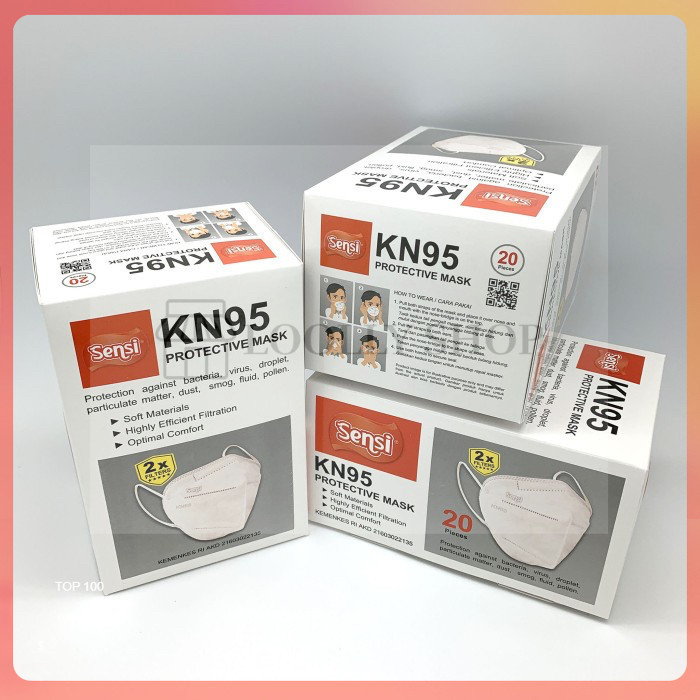 SENSI KN95 PROTECTIVE MASK 6ply isi 20/Masker Medis Sensi KN95 6 ply