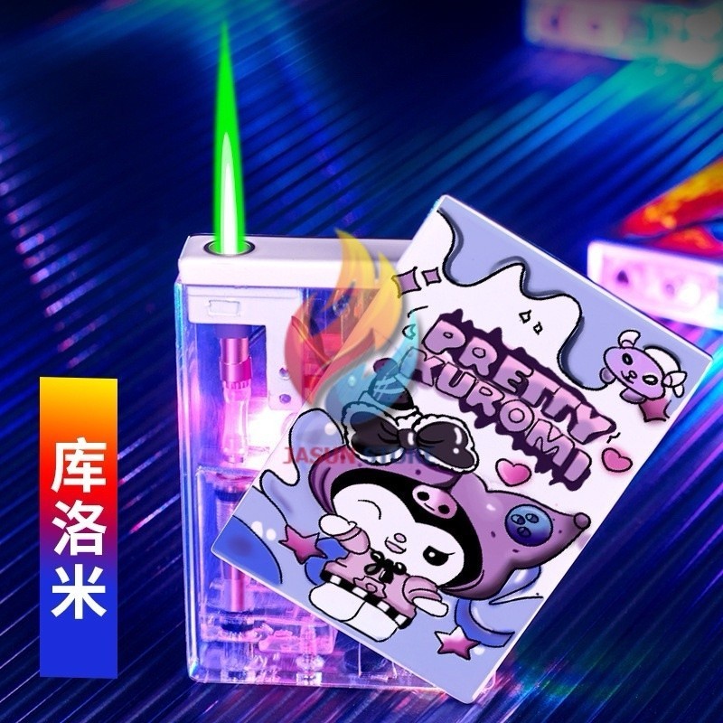 KOREK API BARA LED LAMPU TRANSPARAN KUROMI KARAKTER ANIME KOREK LUCU CEWE