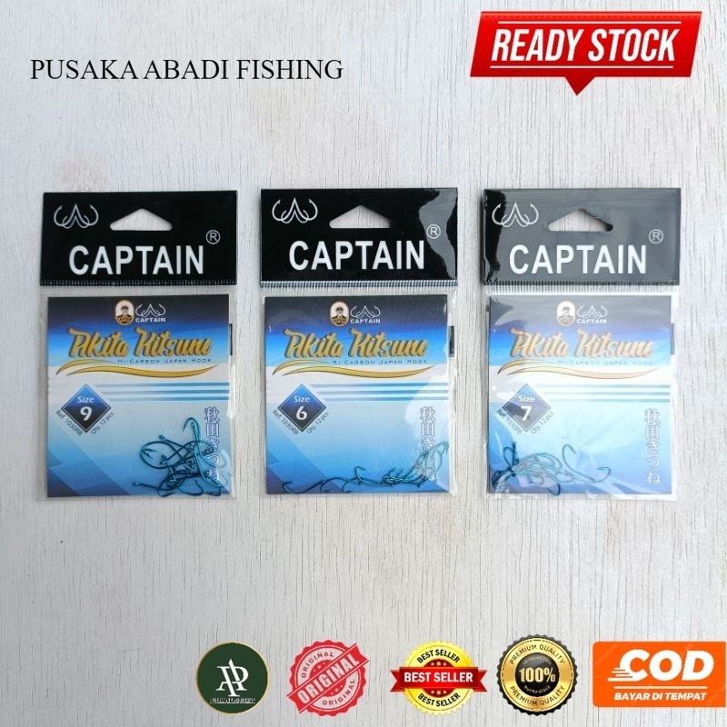 Kail captain akita kitsune 1030RB - Mata kail pancing captain biru