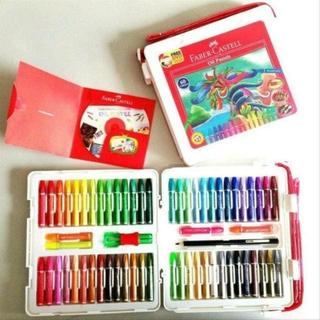 

PROMO!! -Crayon 60 warna Faber Castell / HEXAGONAL OIL PASTELL 60 Warna
