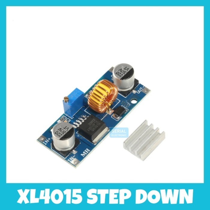 XL4015 DC-DC Step Down 5A Buck Converter Module Voltage + Heatsink