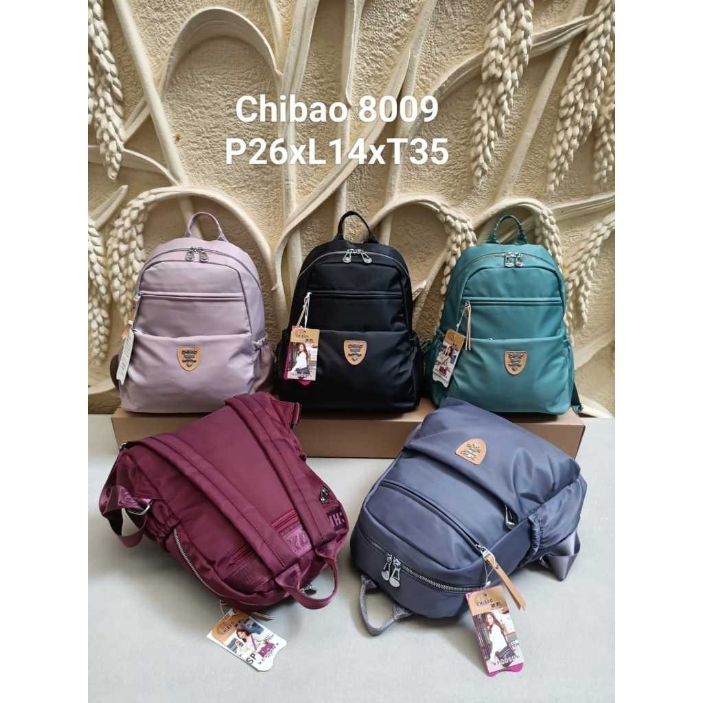 Tas Ransel Wanita Chibao 8009 Bahan Parasut Tebal. Tas Wanita Tas Chibao Tas Ransel Chibao Terbaru.