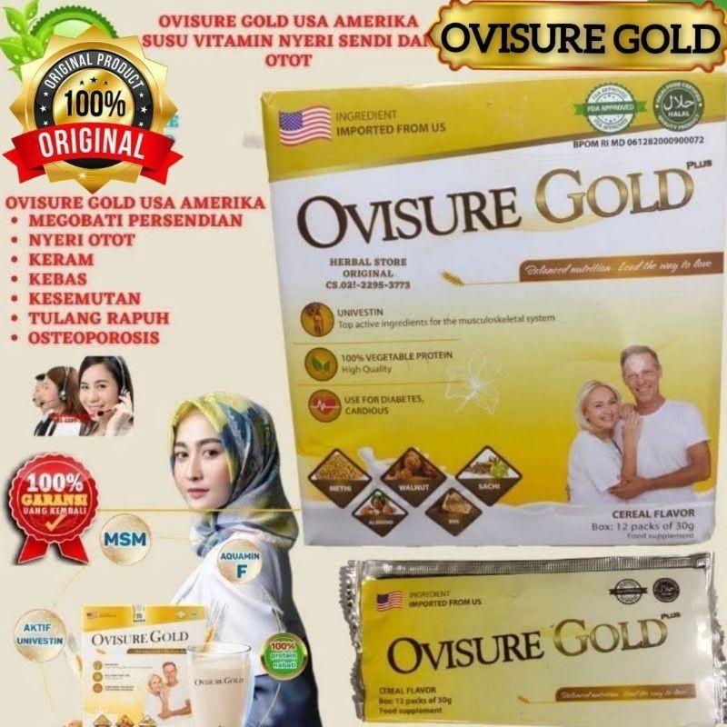 

OVISURE GOLD SUSU OBAT VITAMIN TULANG DAN SENDI SYARAF KEJEPIT KERAM ORIGINAL AS