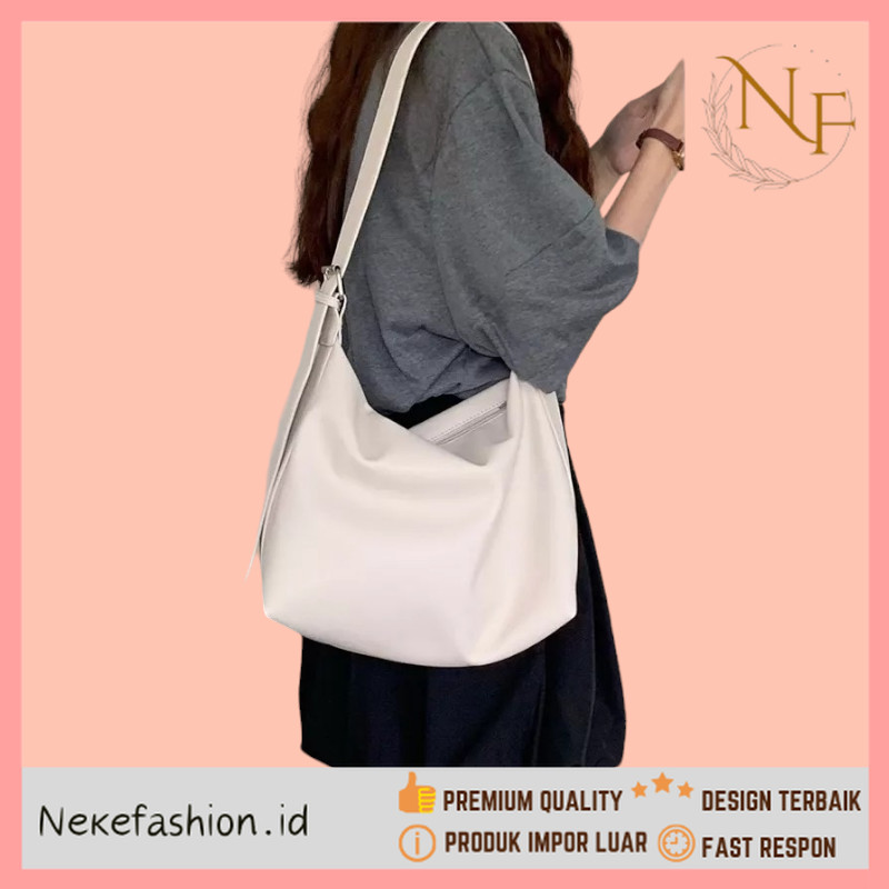 NEKE FASHION Premium Kualitas - Tas Selempang Wanita Besar Tas Pergi Wanita Tas Selempang Kulit Wani