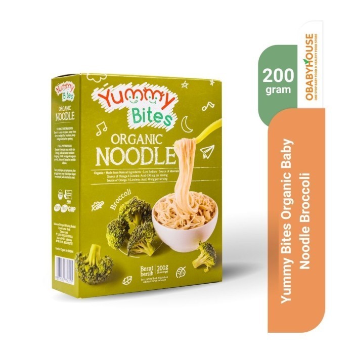 

Yummy Bites Organic Baby Noodle 200 gr - Broccoli