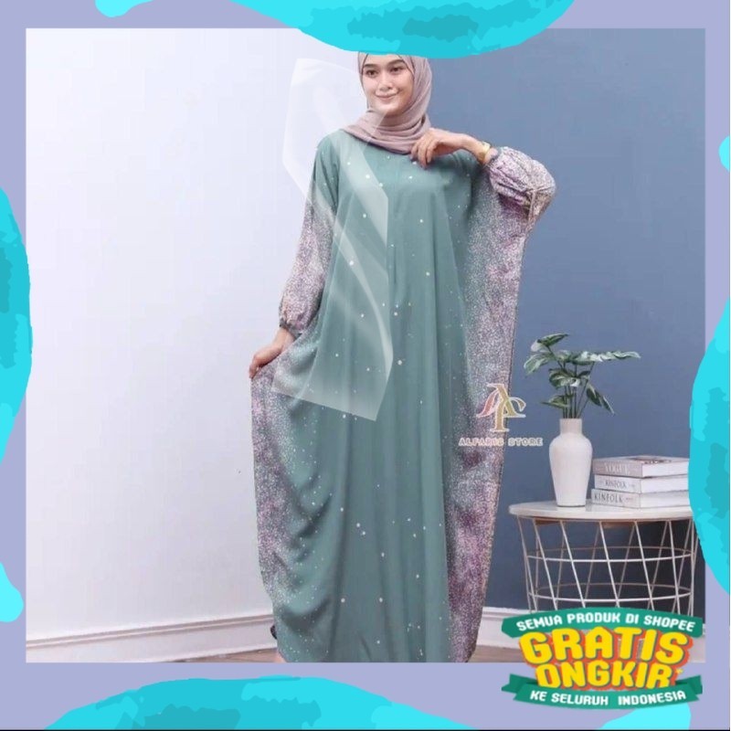 KARISMA KAFTAN LONGDRESS LOWO GAMIS LOWO KAFTAN JUMBO KAFTAN CLAUDIYA/pink fanta