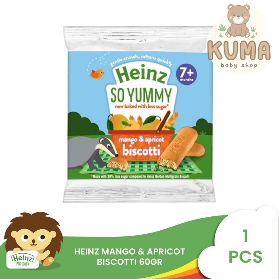 Heinz Biscotti Biskuit 60gr Makanan Snack Bayi MPASI