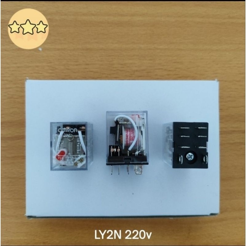 RELAY OMRON LY2N LY2N-J 220V LY 2N 220VAC LY2 LY-2N J 220 VAC LY2NJ AC