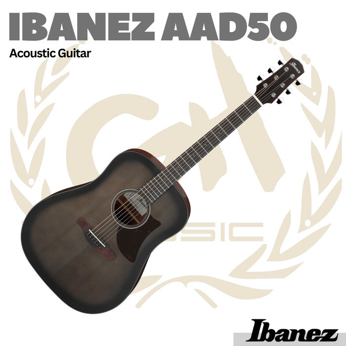 Ibanez Advanced Acoustic AAD50 Acoustic Guitar - Gitar Akustik