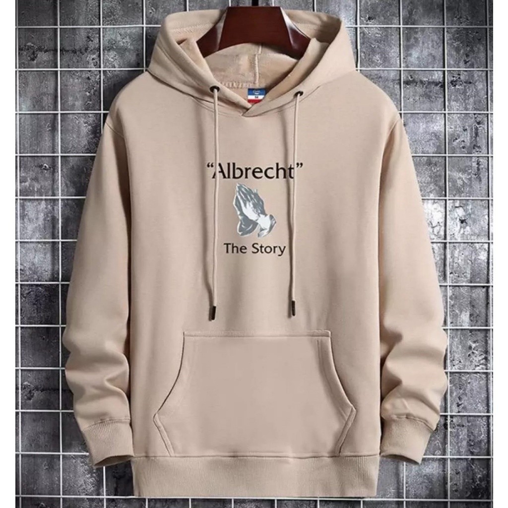 Hoodie Pria Kekinian Outfit Fashion Cowok Casual Albrecht Murah Premium