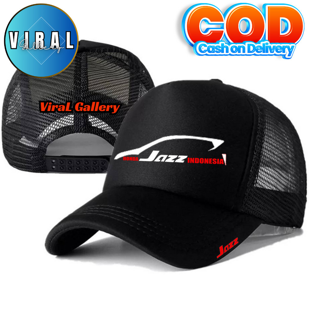 ViraL Gallery Topi Trucker HONDA JAZZ - Topi Distro HONDA JAZZ Logo - Topi HONDA JAZZ Premium - Topi