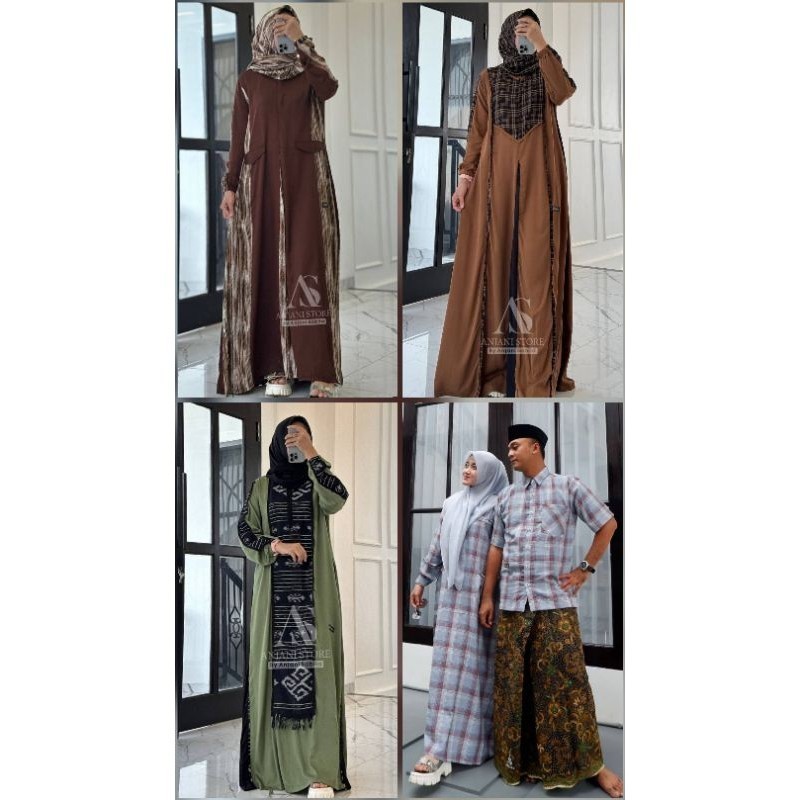 DEW34 Dress Troso Etnic Ori Anjani Store by Anjani Sabila// Gamis launchingan Terbaru Anjanistore