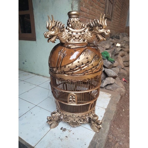 Sangkar Perkutut Ukir Naga / Sangkar Perkutut Mewah / Sangkar Burung Perkutut
