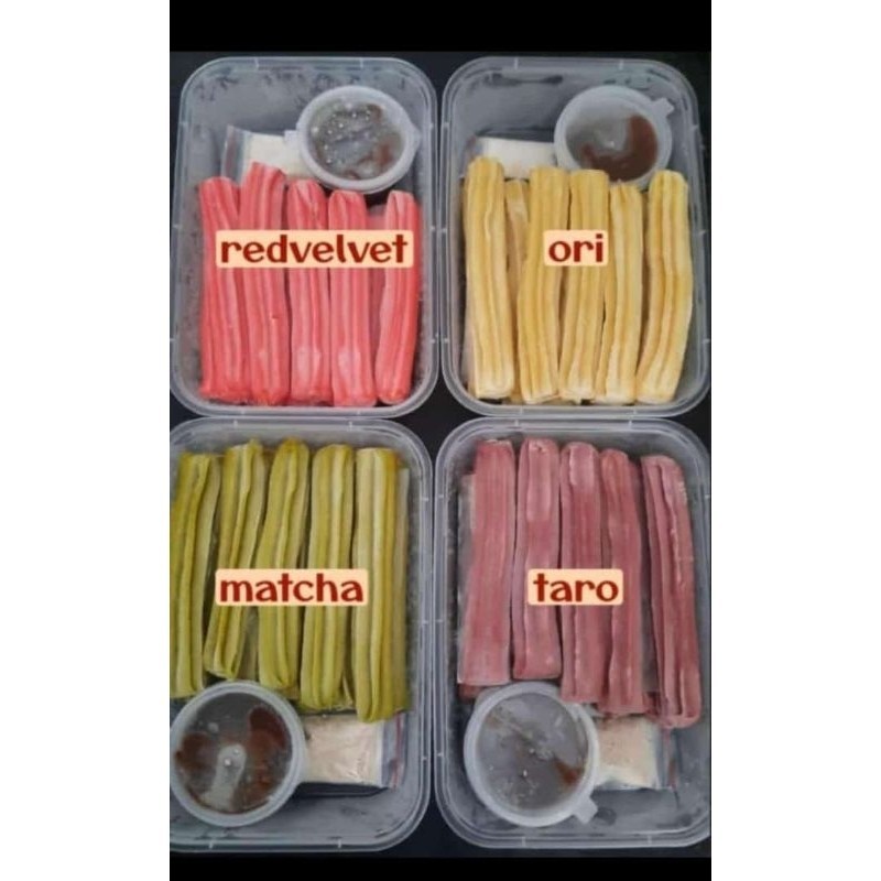 

Churros Frozen isi 15 pcs | Churros aneka rasa Free Coklat dan Cinnamon Powder