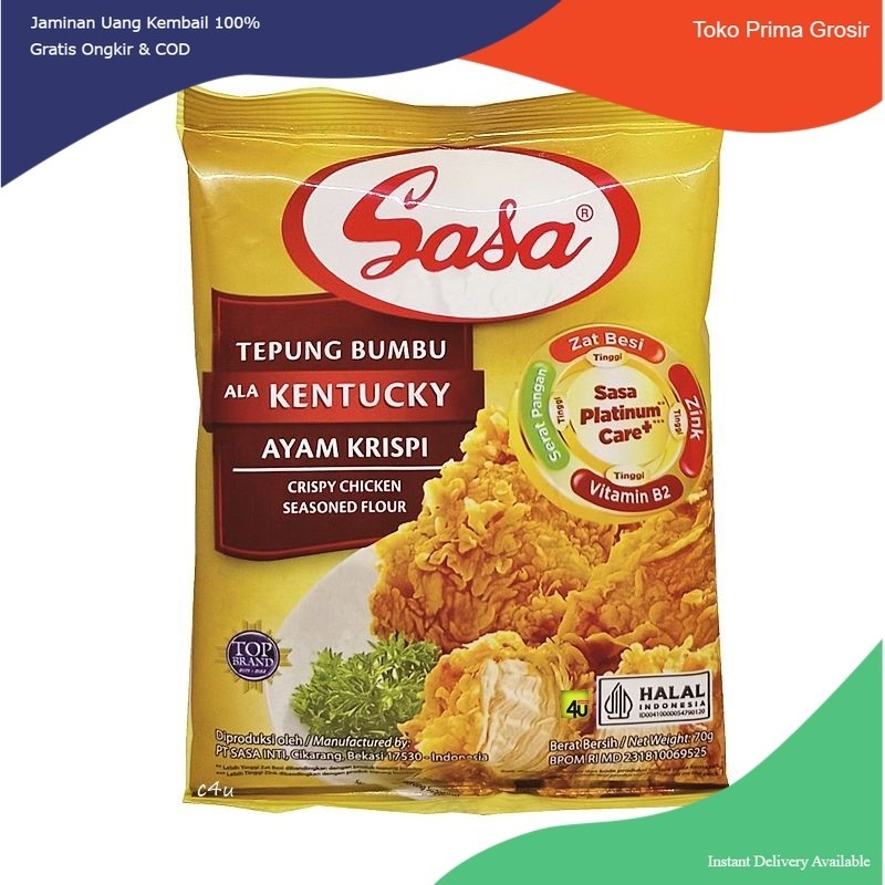 

Tepung Bumbu Sasa Ala Kentucky Ayam Krispi 10 x 70 Gram