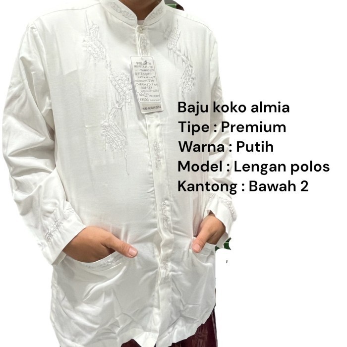 Baju koko alMia Super Premium lengan panjang (al mia Premium) PROMO