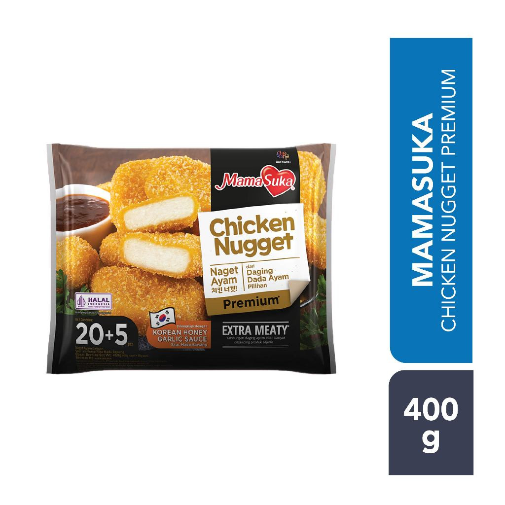 

Mamasuka Premium Nugget 400gr (ISI 20+5 PCS)