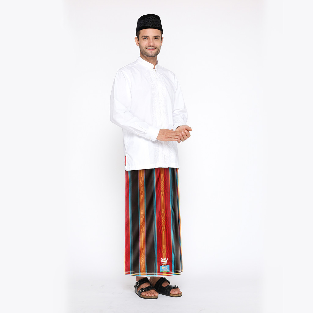 Sarung BHS Classic Gold Motif C44 DKG Hitam Merah 01