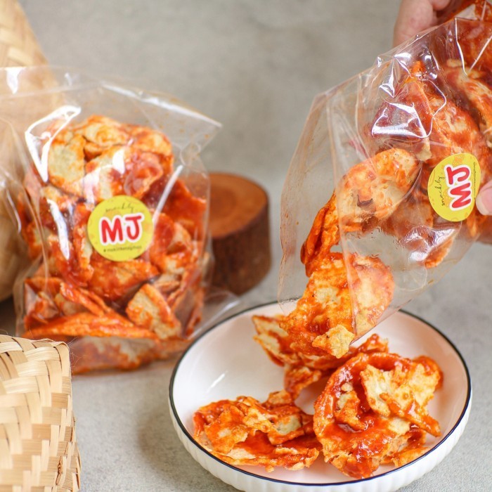 

Sale Keripik Kripik Emping Melinjo Blinjo Balado Pedas Manis Utuh Mekar