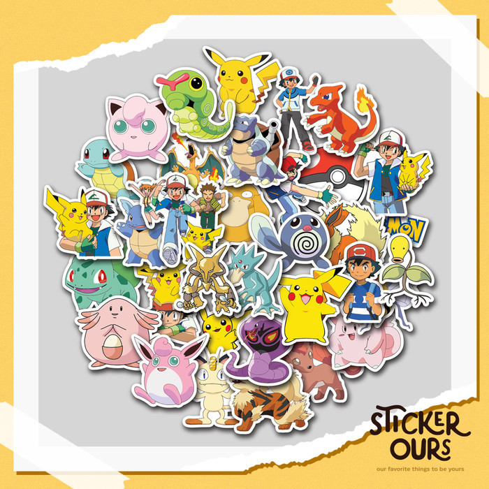 

STICKER PACK POKEMON | STICKER TUMBLER | STIKER LAPTOP KOPER HELM