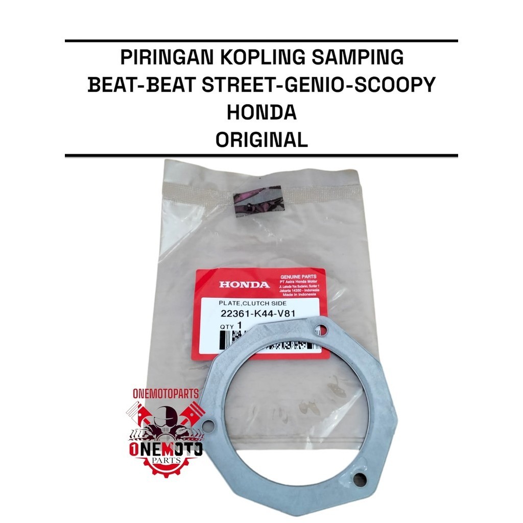 PIRINGAN KOPLING SAMPING BEAT BEAT STREET GENIO SCOOPY HONDA 22361-K44-V81 ORIGINAL