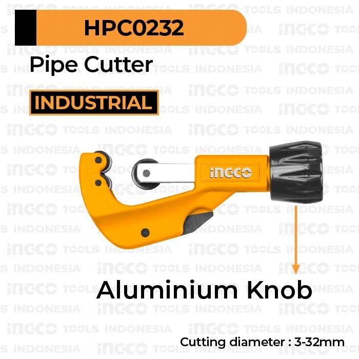 

Tube Pipe Cutter (3-32 mm) INGCO HPC0232 - Potong Pipa AC Tembaga Besi