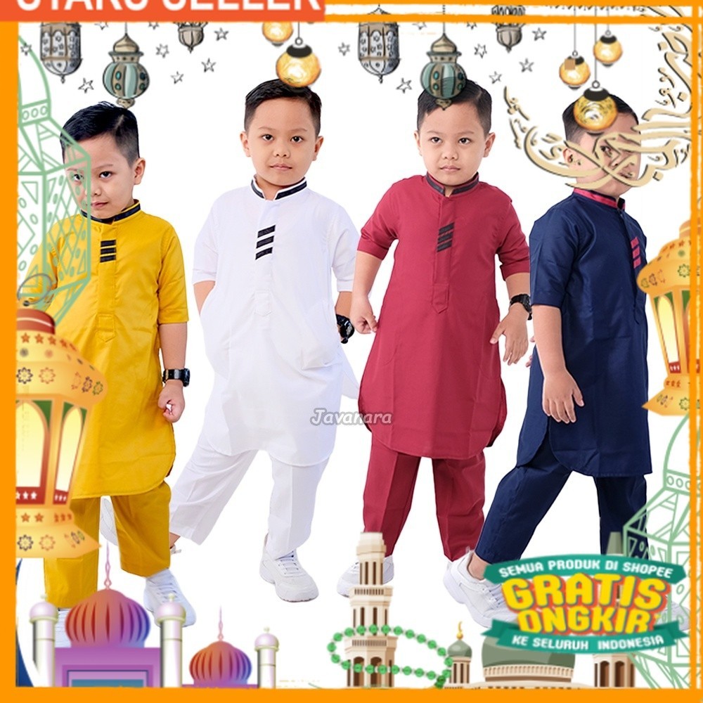Baju gamis Anak Turki setelan Lengan Pendek /  Koko Anak Kurta TOYOBO PREMIUM/ Pink Dusty Fanta Mera