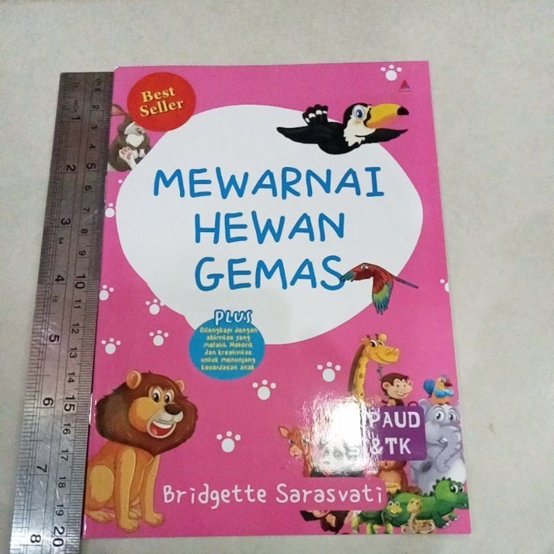 buku anak murah original Rp 10 ribuan mewarnai hewan gemas