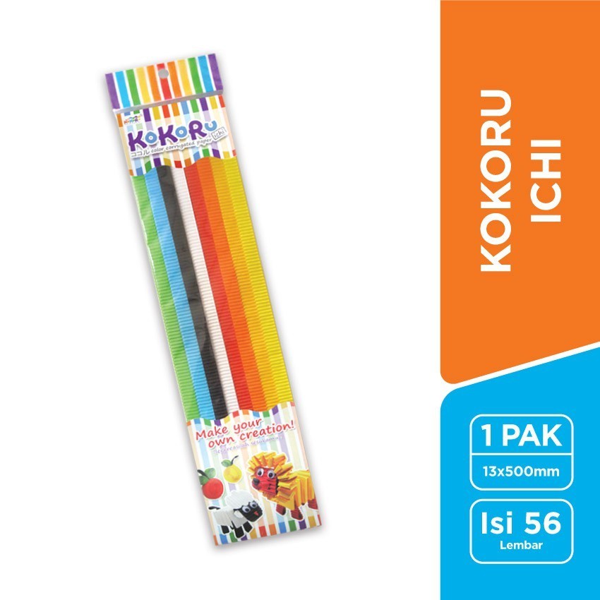 

[Stationery Spectrum] Kokoru Kertas Bergelombang Ichi 1,3 x 50 cm KKR ICHI STR