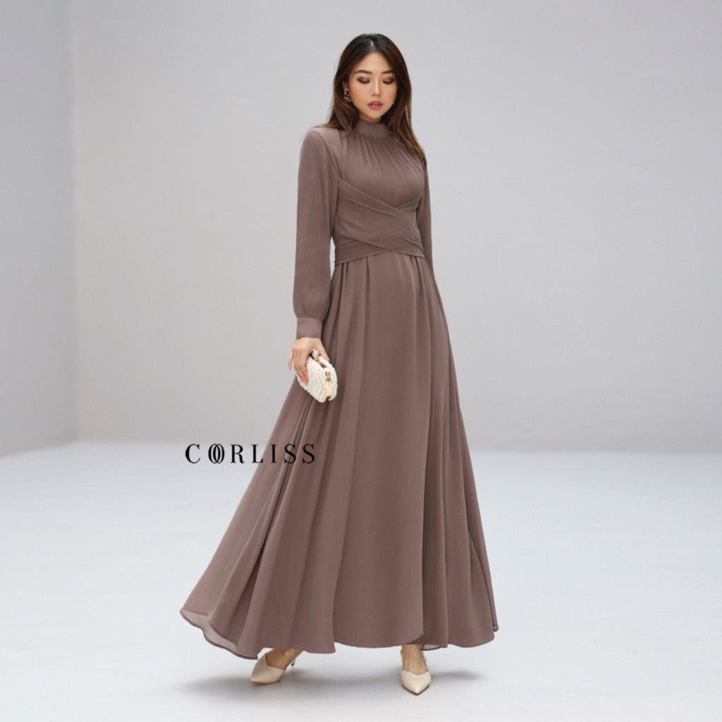 New Gamis wanita muslim dress pesta kondangan dres modern jubah lebaran 2024 jumbo premium