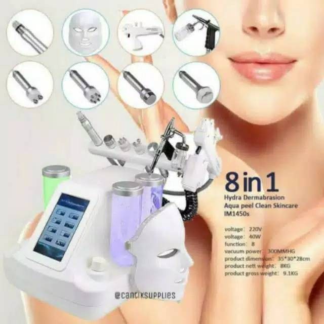 PROMO hydra 6in1 hydro 6in1 7in1 hydra 8in1 dermabrasi aqua peel perawatan kulit wajah bio light rf 