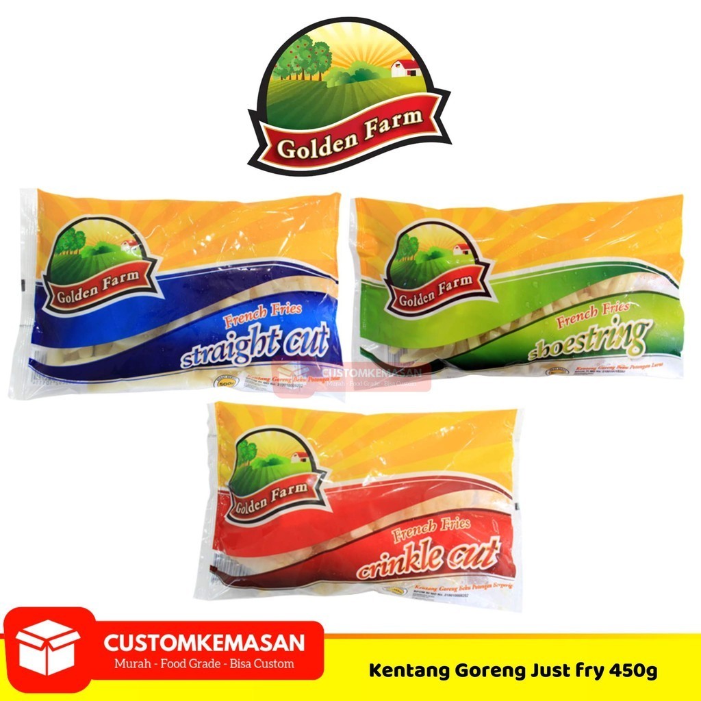 

Golden Farm French Fries 500G / French Fries / kentang Goreng Golden Farm / French Fries Frozen / Frozen Food Fentang / French Fries Straight Cut / French Fries Shoestring / French Fries Crinkle Cut