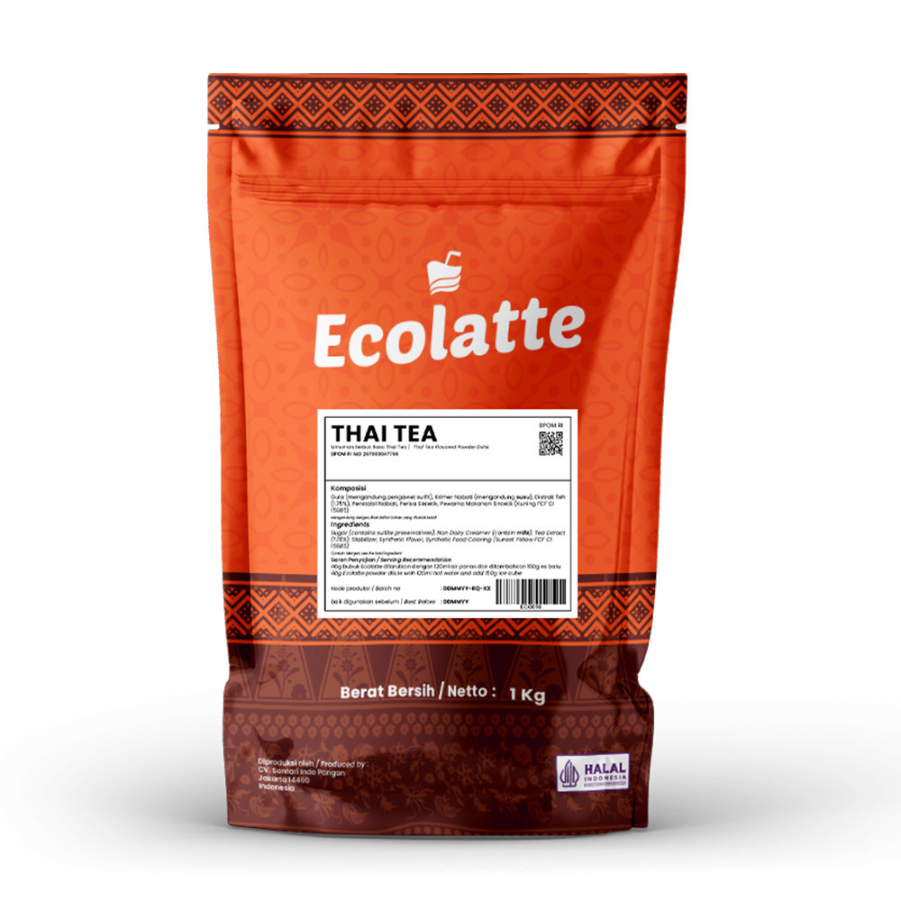 

Ecolatte Thai Tea Bubuk MInuman Powder Drink