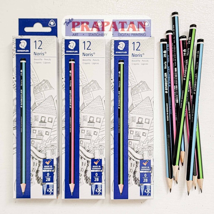 

Pensil Tulis Staedtler Noris 2B | 1 BOX ISI 12PCS | Writing Pencil - BLUE -YY41