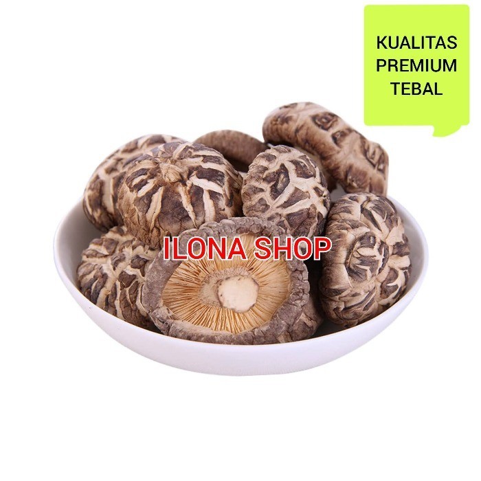 

JAMUR SHITAKE KERING 100GR (SHIITAKE/HIOKO/PAYUNG/SIANGKU) KERING 100 GR DRIED MUSHROOM