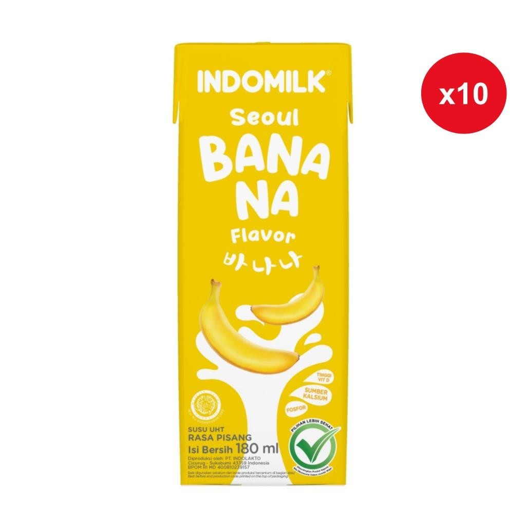 

Indomilk Seoul Banana UHT 180ml x 10