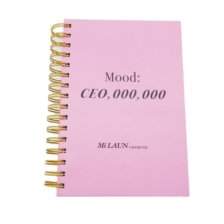 

Notebook Spiral Penutup Keras Merah Muda Berlapis Jumlah Besar Ramah Lingkungan dengan Logo Anda Sendiri