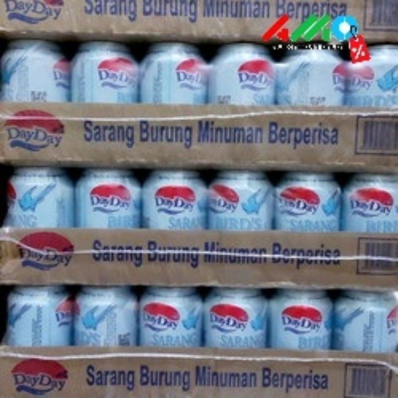 

Minuman Kaleng Sarang Walet Day Day Birds Nest / Icecool Chrysan / Cincau / Sarsi 300ml x 24klg Khusus Instan