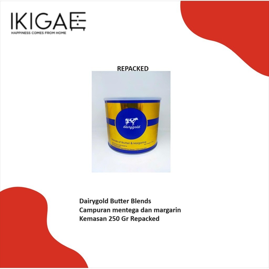 

DAIRYGOLD BUTTER CAMPURAN MARGARIN DAN MENTEGA 250 GR REPACKED