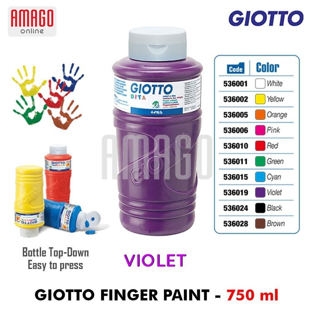 

Cat Jari GIOTTO Finger Paint 750 ml - warna Violet - 536019