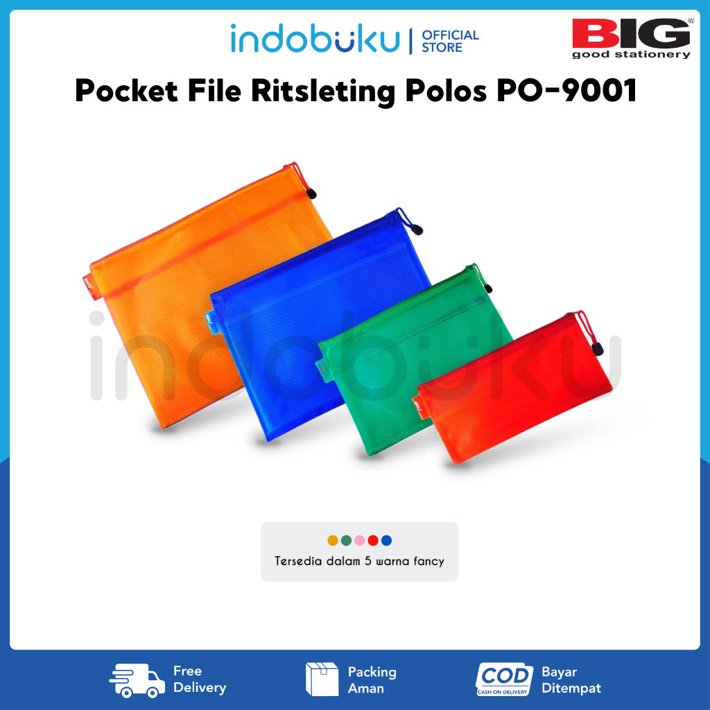 

Pocket File BIG PO-9001 File Folder Ritsleting Polos PO-9001