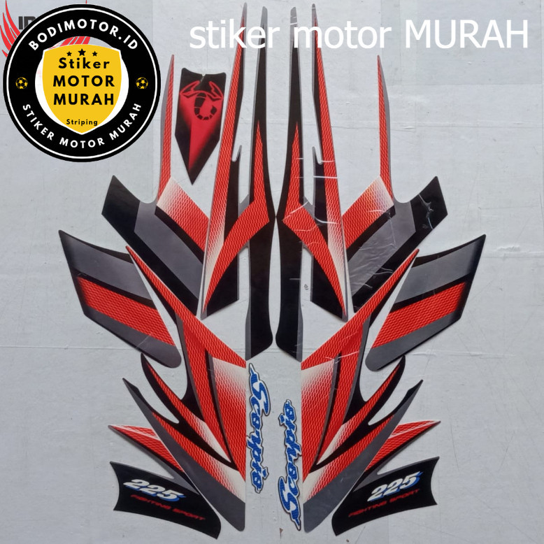 Stiker Striping Yamaha Scorpio Z 2004 - List Stiker Standar Scorpio Z 2004 - Striping Standar Scorpi