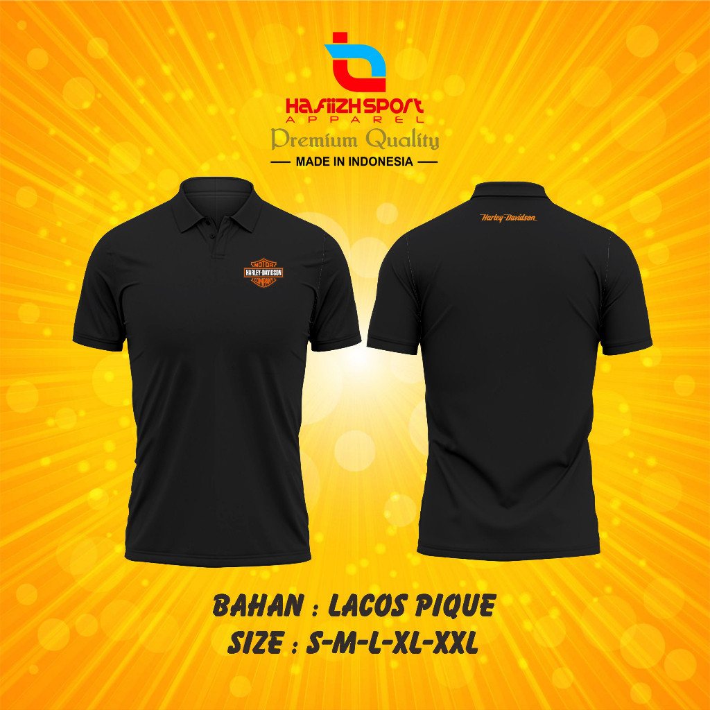 KAOS POLO KERAH HARLEY DAVIDSON PREMIUM