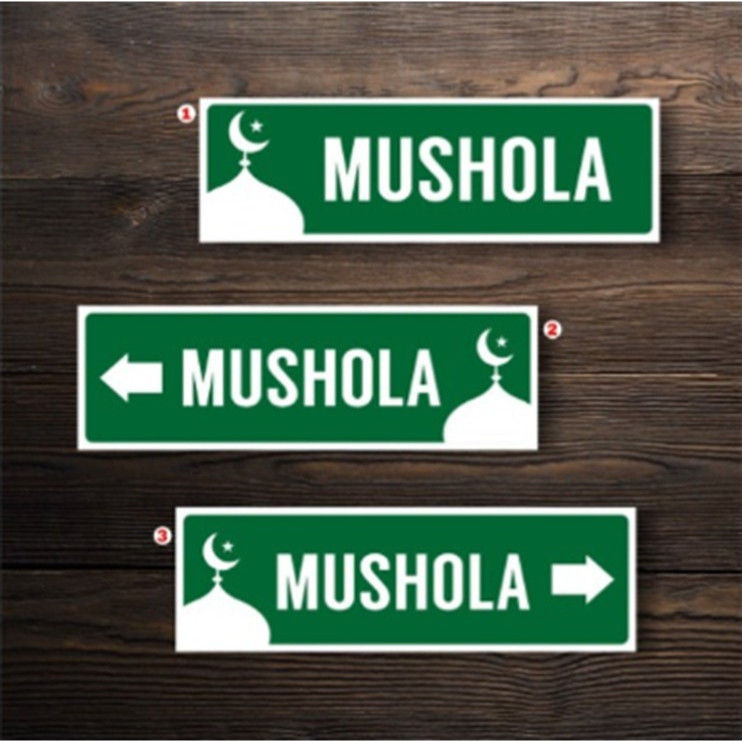 

Sticker VINYL Waterproof Mushola dan Petunjuk Mushola 23 x 7,5 CM