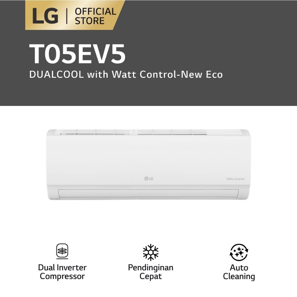 LG AC Dual Cool With Watt Control - Eco 0.5 PK T05EV5