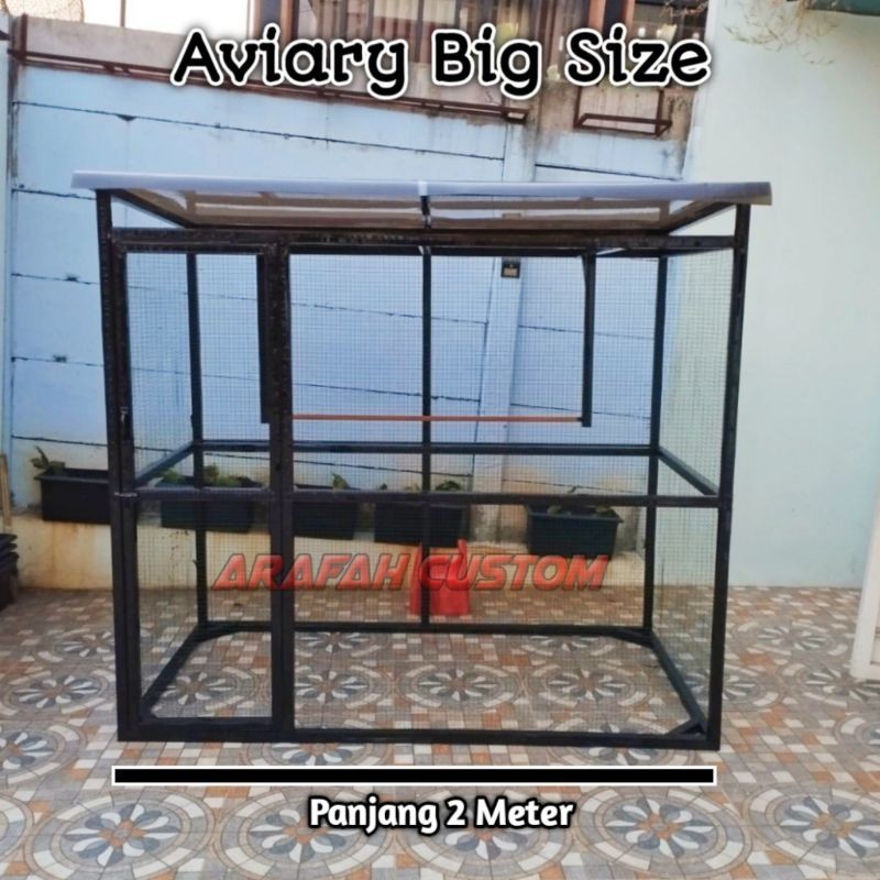 Sangkar Kandang Burung Ternak Koloni Aviary Jumbo Lovebird Falk Parrot Conure Murai Nuri Beo Perkutu
