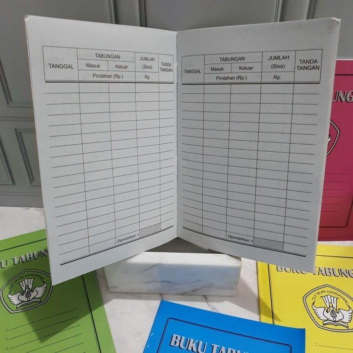 

50pc buku tabungan sekolah/tabungan anak