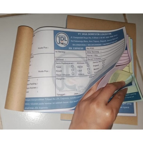 

Cetak Nota/Kwitansi/Continous Form ukuran A5 Warna - 2 PLY, NUMERATOR