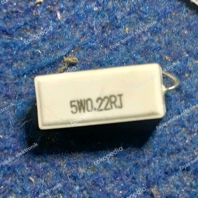 R kapur 0.22ohm 0,22ohm 0.22 0,22 ohm 5w 5watt 5 watt Resistor final Fajar elektro 2