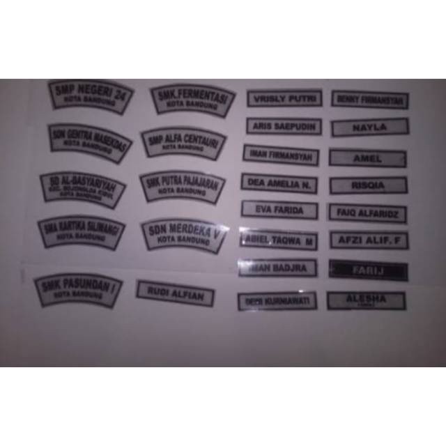 Bordir Bordir Jasa bordir /terima jasa bordir nama bet sekolah /logo pt/emblem logo dllbisa pesan sa